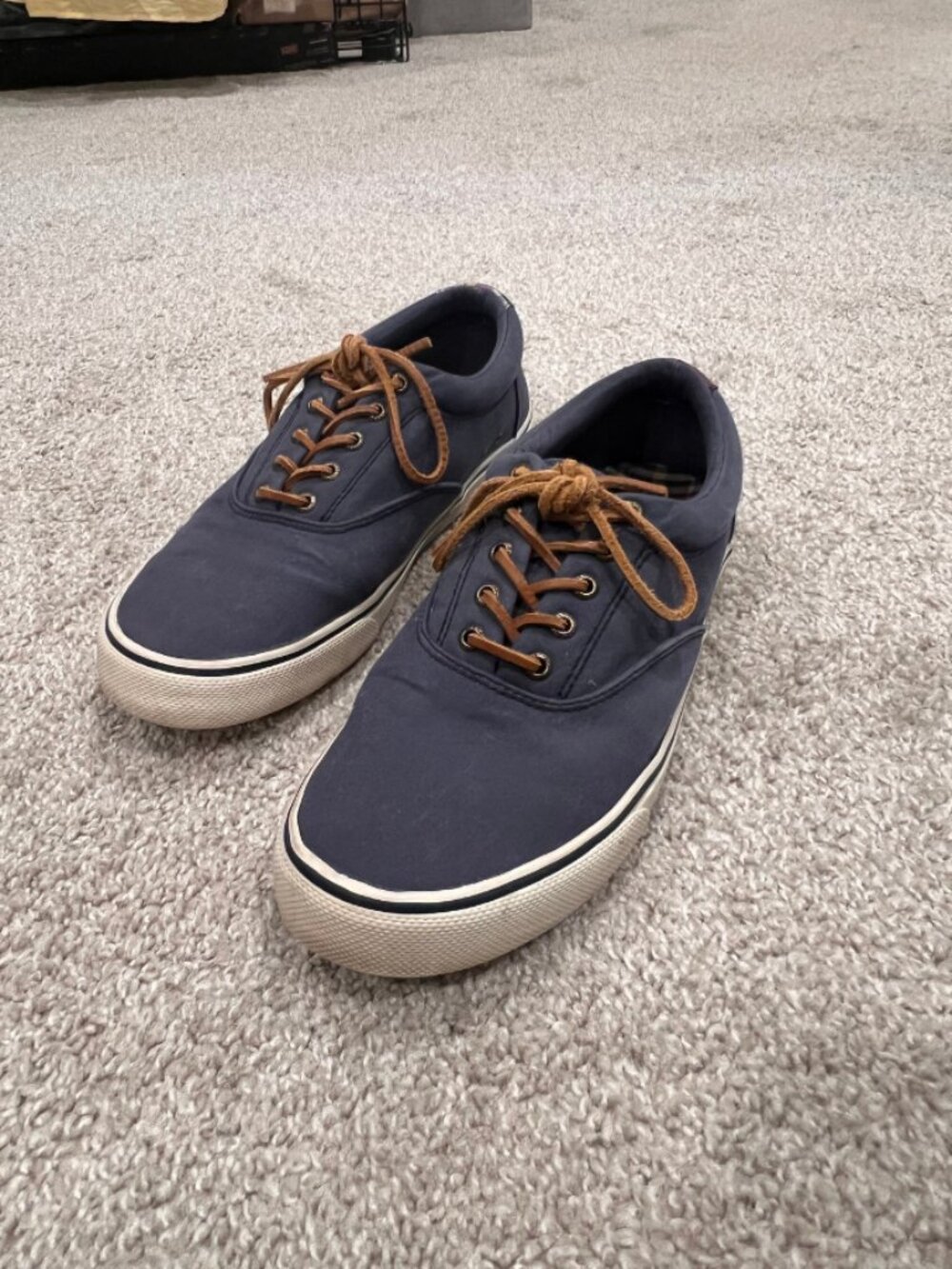 Sperry Striper II CVO Navy Canvas Sneakers Men's Size 11.5